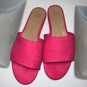 pink sandals
